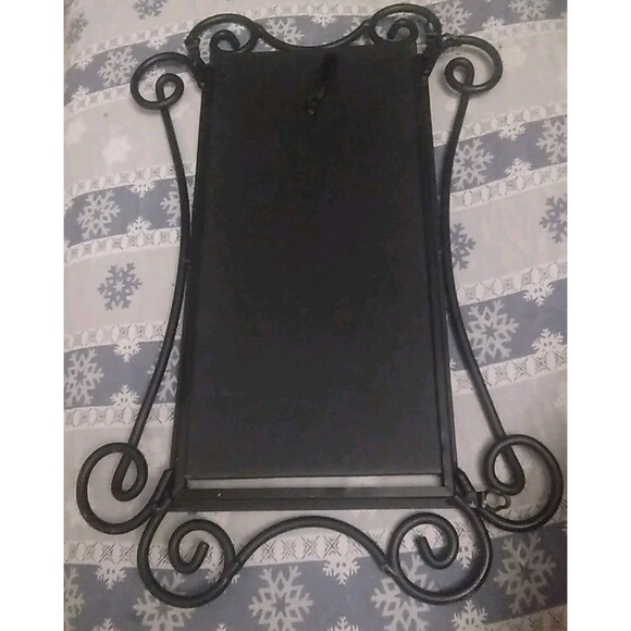 Photo Picture Frames 3 Slot 4x6 Black Wrought Iron Scrolls Wall Hanging - Picture 10 of 12